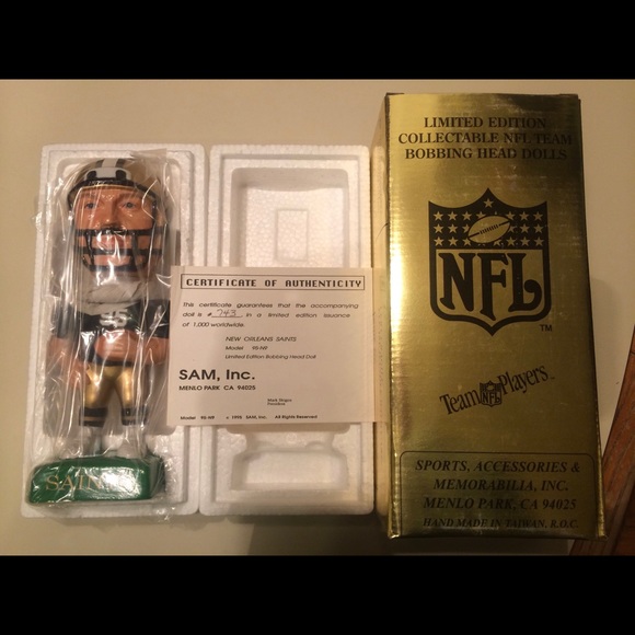 🎈SOLD🎈NEW ORLEANS SAINTS BOBBING HEAD NODDER VERY RARE - Picture 9 of 10
